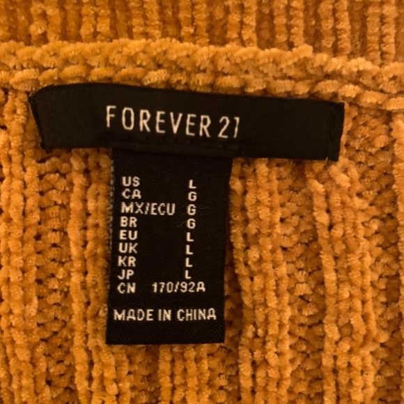 Mustard chenille sweater - Picture 2 of 2